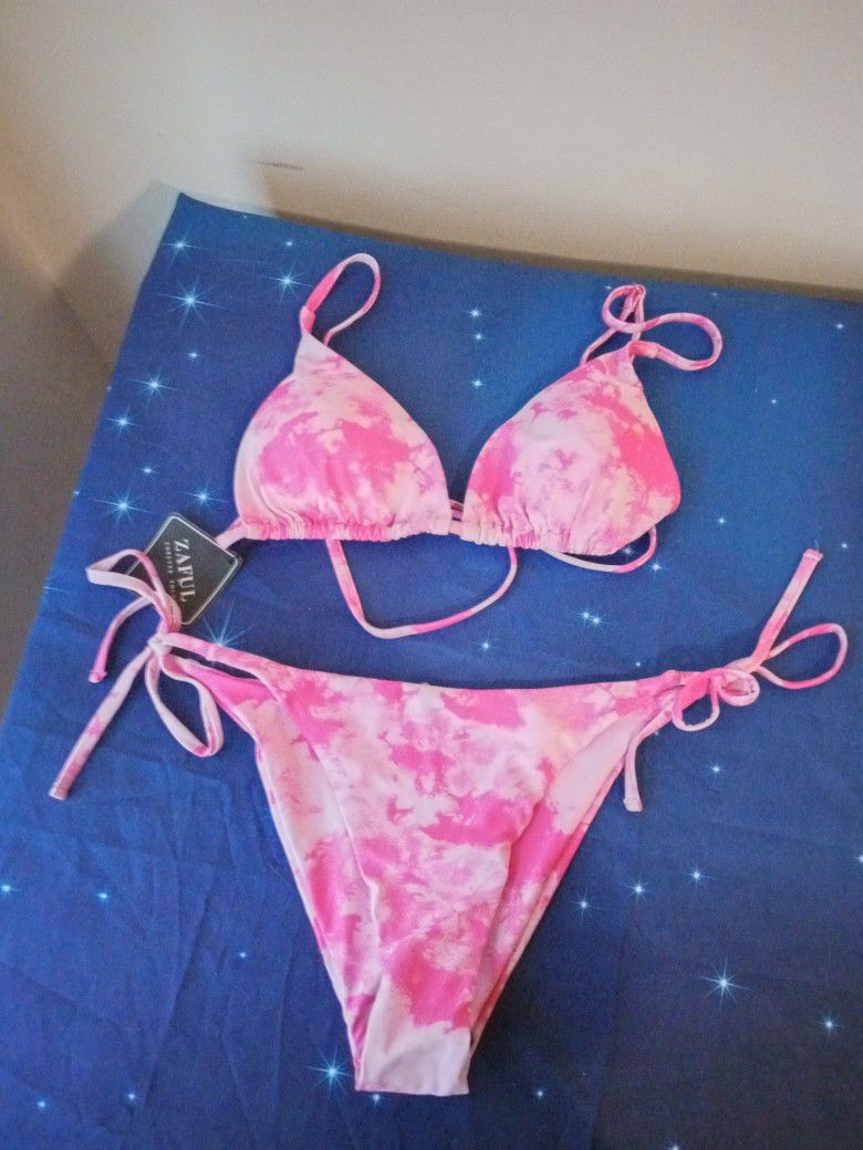 Sexy Pink Tye Dye Bikini