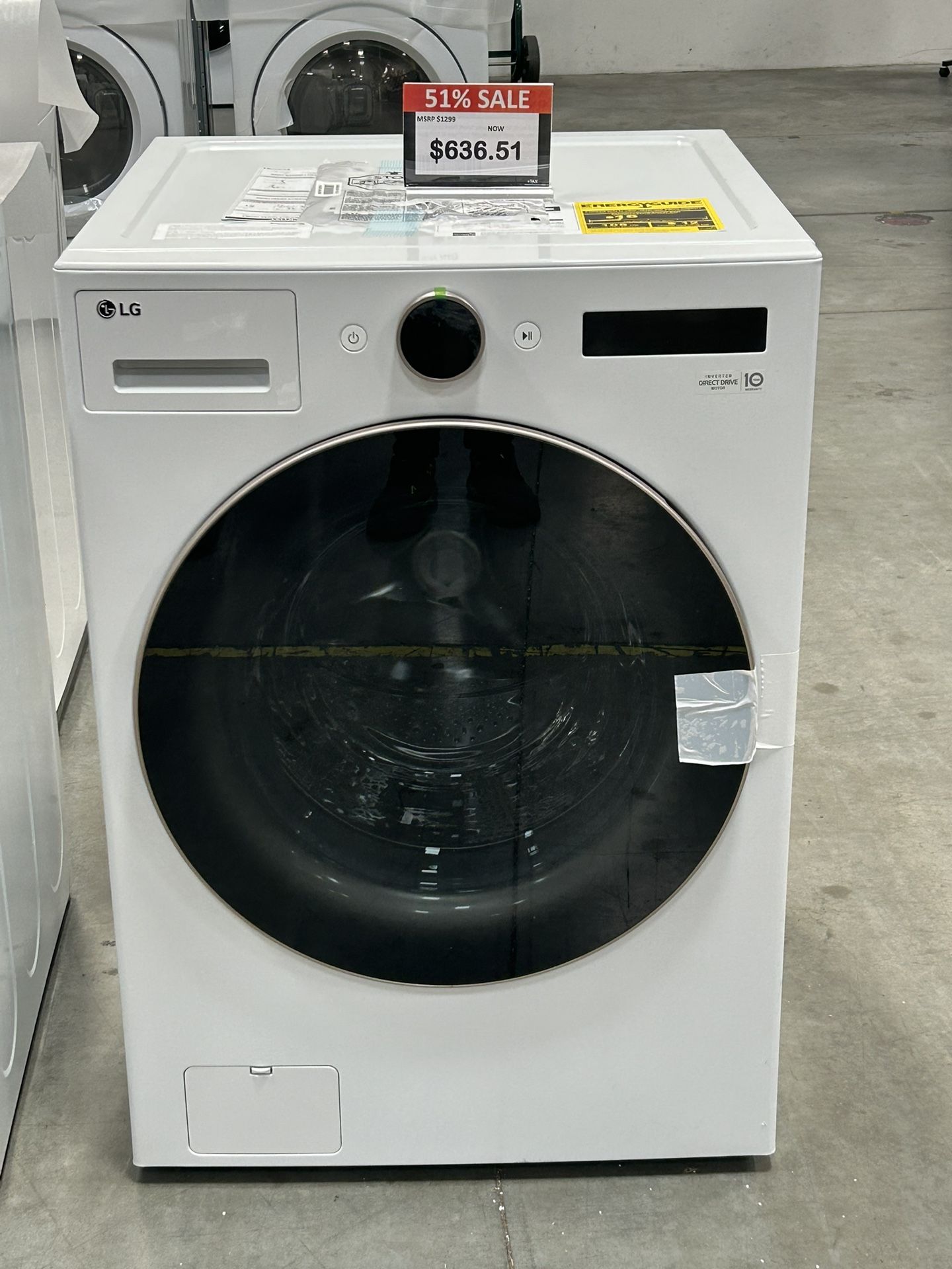[LG]5.0 cu. ft. Mega Capacity Smart Front Load Energy Star Washer With Turbowash 360 Degrees And AI DD Built-in Intelligence 