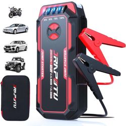Portable Car Jump Starter, 2500A Peak Battery Jumper Starter Portable, Jump Box for Car Battery, 12V Portable Jump Starter for 8.0L Gas & 7.0L Diesel 