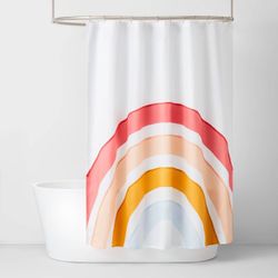 Pillow fort Brand New Rainbow Shower Curtain 