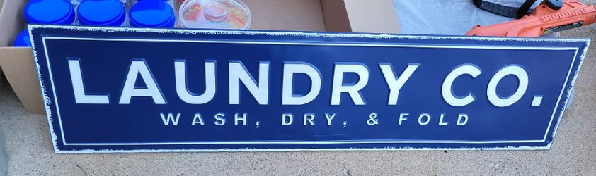 Laundrament Sign 10" × 42"