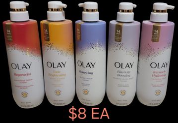OLAY BODY WASH SERUMS $8EA