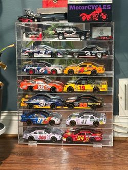 NASCAR Diecast Car Collection in Acrylic Display Case