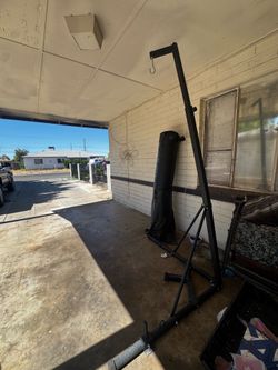 Punching bag stand