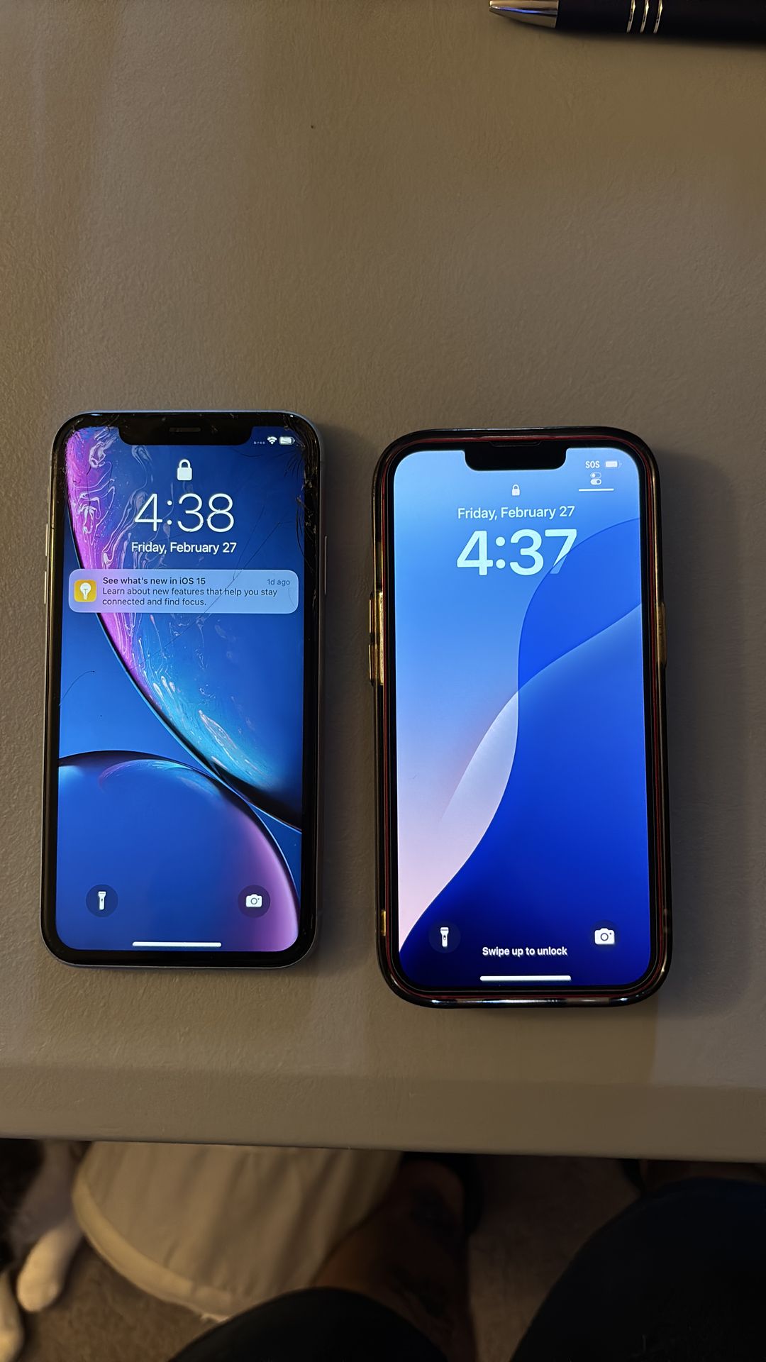 iPhone 14 128GB and iPhone Xr 64GB
