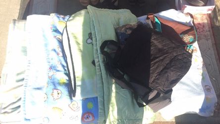 Blankets diaper bags baby carrier