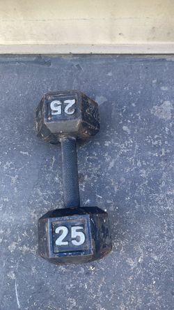 Dumbbell 25 pound for  $25
