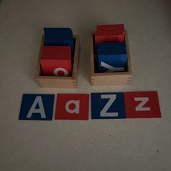 Montessori Letter And Number Sandpaper And Wood