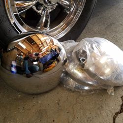 Old Chrome Hubcaps