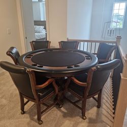 Poker Table And 6 Chairs