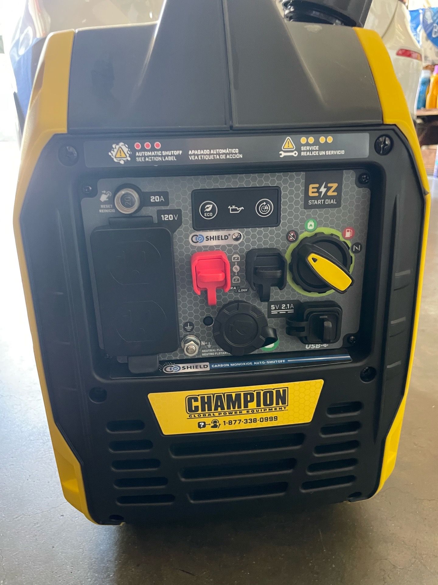 Champion Power Equipment 2500-Watt Dual Fuel Portable Inverter Generator with Quiet Technology and CO Shield