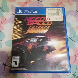 Need For Speed Payback Ps4