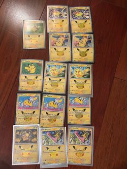 TRADE PIKACHU POKEMON CARDS TCG 30th celebration