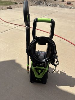 PowRyte Electric Pressure Washer with Hose Reel, Foam Cannon, 4 Different Pressure Tips, Power Washer MSRP $299