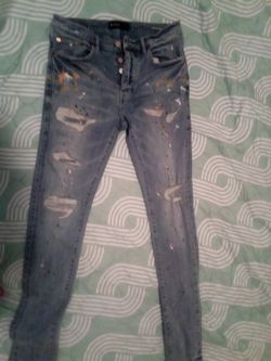 Purple jeans