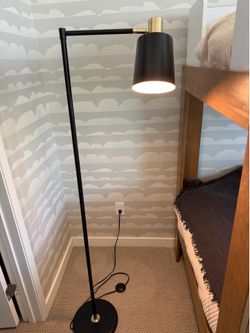 Black & Brass Floor Lamp