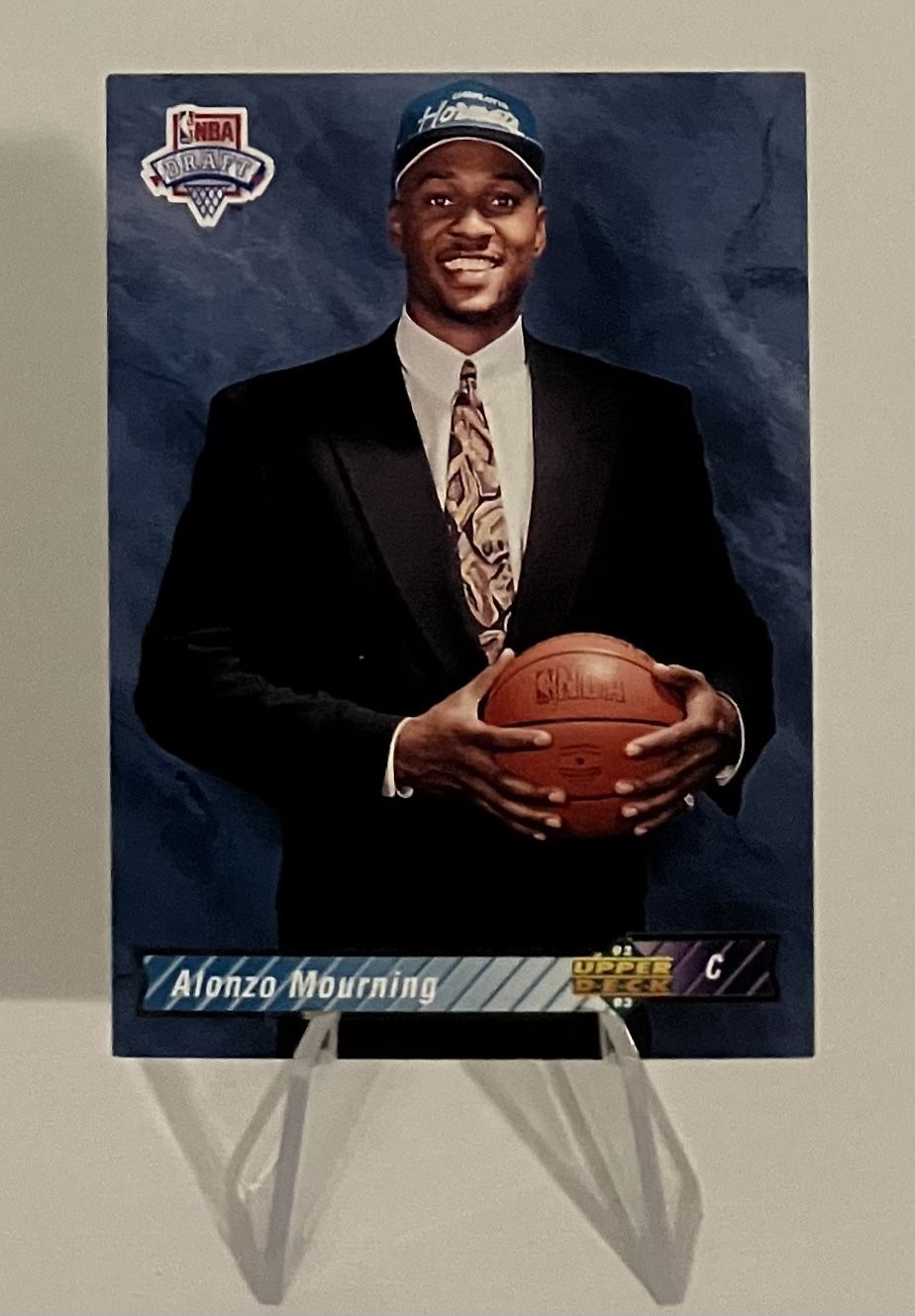 1992-93 Upper Deck ALONZO MOURNING RC #2 Rookie Charlotte Hornets HOF