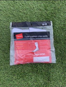 White supreme socks