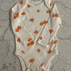 Pumpkin Print Bodysuit 