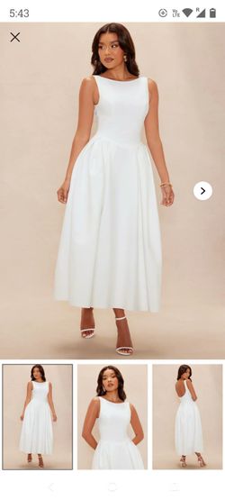 Casual white dress