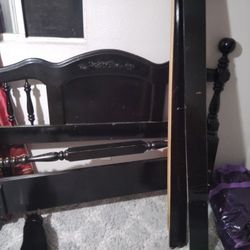 Queen Bed Frame With Mattress And Night Stand