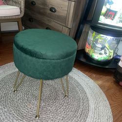 Small Green Chair Stool
