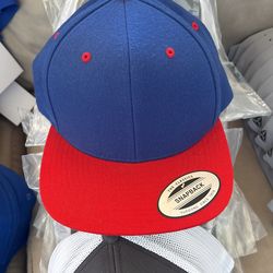 Sport tech by Port Authority, one-size-fits-all, snapback, red and blue hat brand new