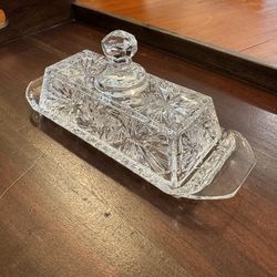 Eleanor Crystal Butter Dish