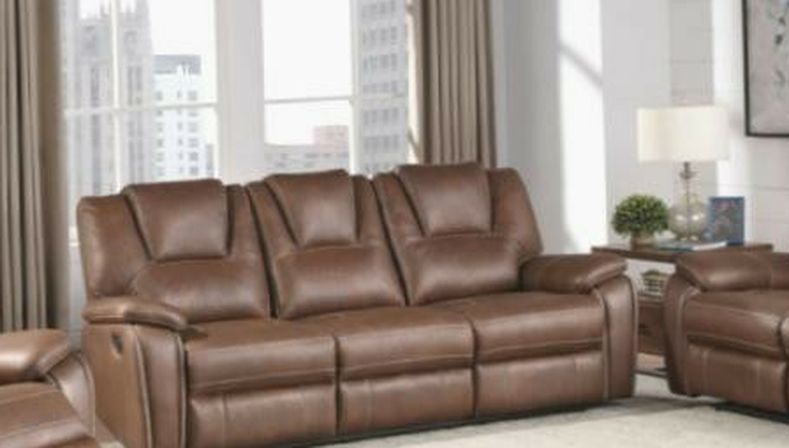 Brown Reclining Sofa & Loveseat ($49 Today 100 Days To Pay)