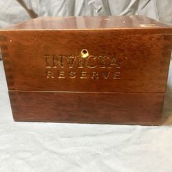 Wooden Box marked “Invicta Reserve”