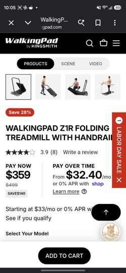 Kingsmith ZR1 Folding Treadmill