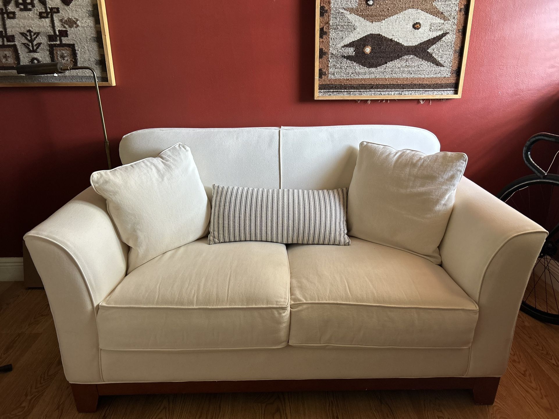 Custom Sofa & Love Seat (Cream Color)