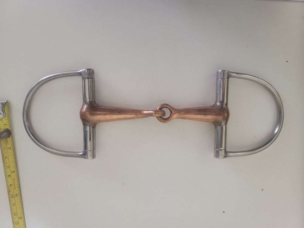 Snaffle BIT, copper Mouth, D Ring