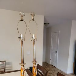 Tall End Table/ Night Stand Lamps