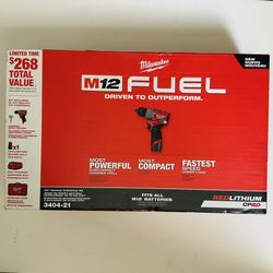 Milwaukee M12 FUEL 12-Volt Lithium-Ion Brushless Cordless 1/2 in. Hammer Drill Kit with 1 Compact 2.0Ah Battery Pack and 1 Charger