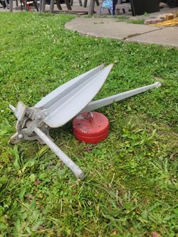 Heavy-Duty 25lb Galvanized Slip-Ring Fluke Boat Anchor Set - (Fits 24'-32' Boats)