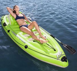 Bestway Hydro-force Inflatable Koracle Fishing kayak Boat Complete Set with Pump "Brand New"