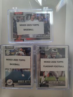Mixed 2025 Topps Baseball & 2026 Topps Football Cards