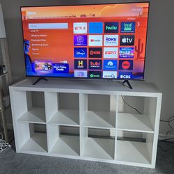 Ikea White Bookshelf/TV Stand 