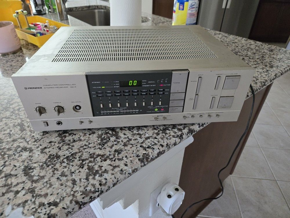 Vintage Pioneer SX 6 Digital Synthesizer Stereo Receiver Silver Face Japan HiFi AM FM