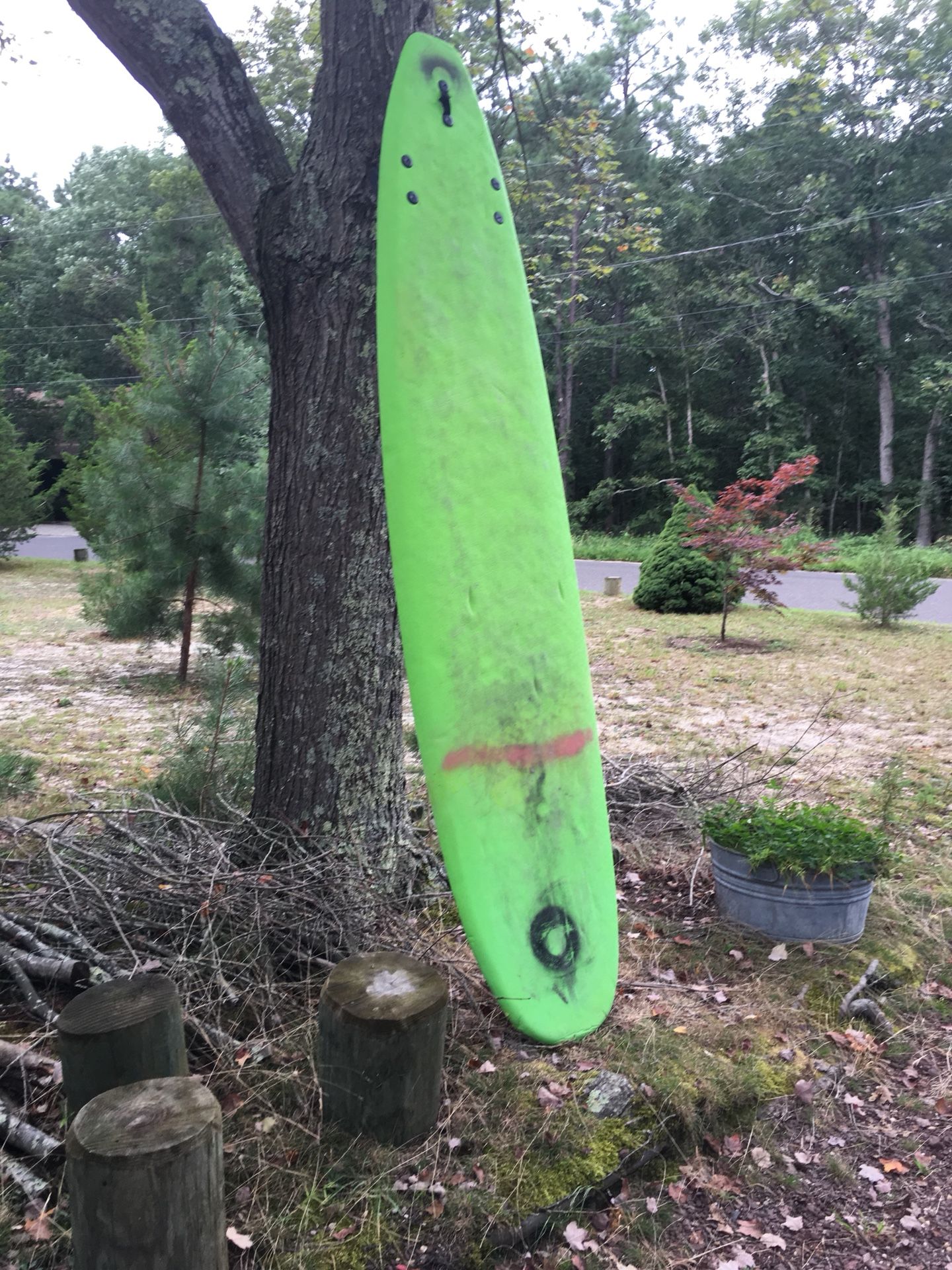 surfboard green soft top 9 foot