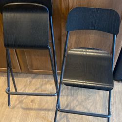IKEA Bar stool with backrest, foldable.