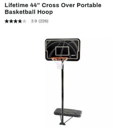 Lifetime BASKETBALL HOOP 44" NEVER USED 
