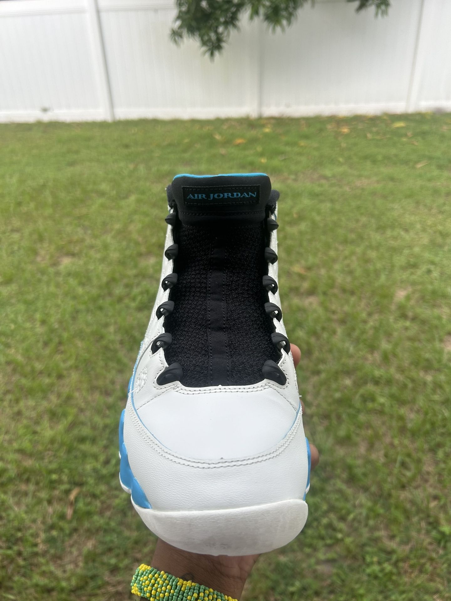 Power Blue Jordan 9s