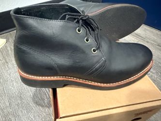 Red Wing Black Leather Chukka Boots