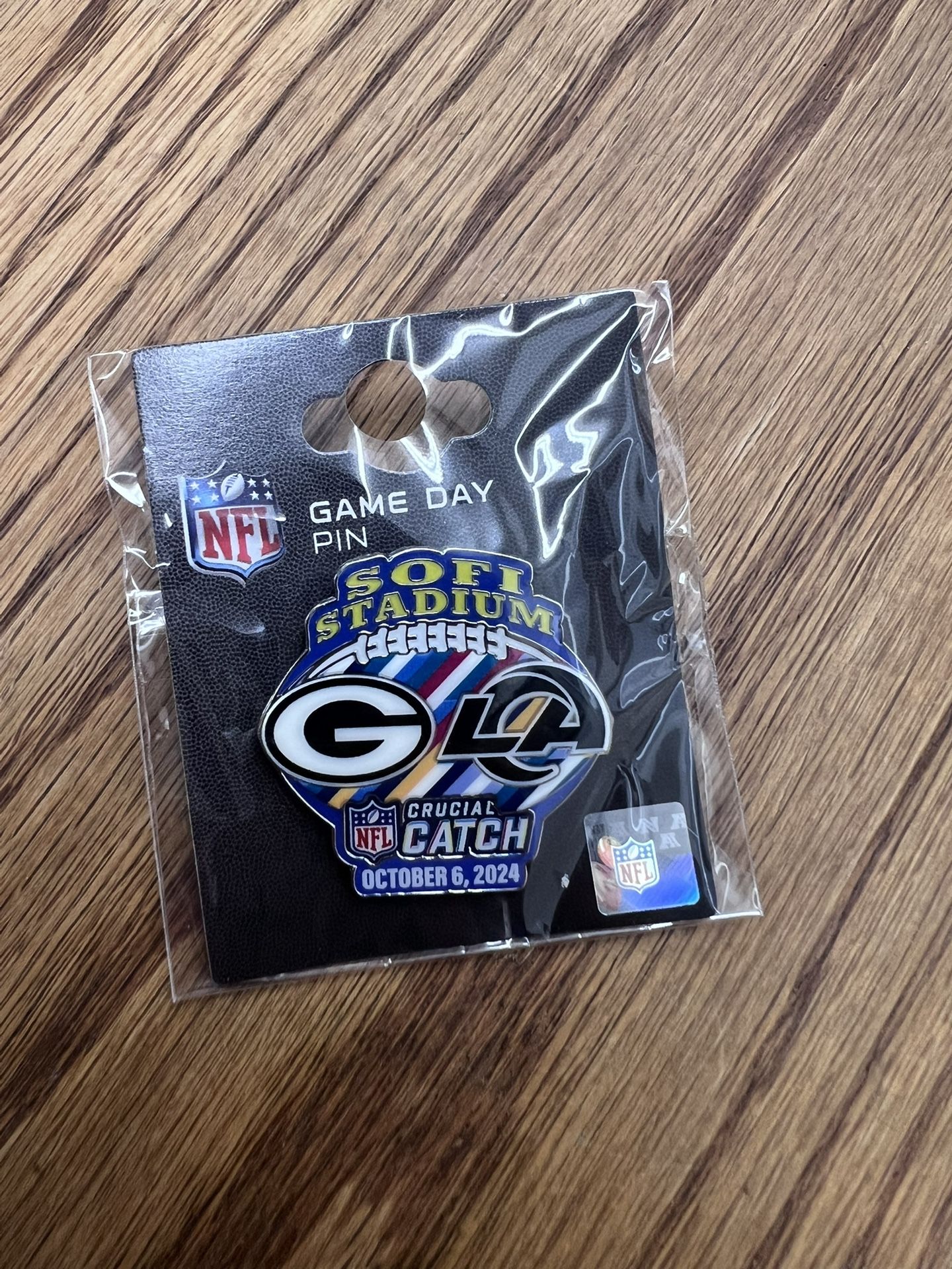 New Game Day Pin Green Bay Packers Vs. Los Angeles October 6, 2024