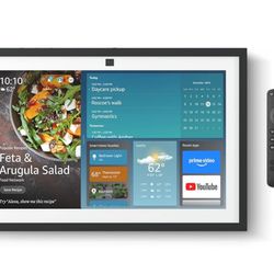 Amazon Echo Show 15 (último modelo). Hub para cocina Full HD de 15.6″ para organizar el hogar, con Fire TV integrado y control remoto por voz Alexa