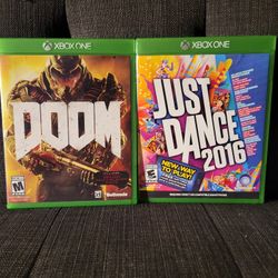 Doom and Just Dance 2016 Xbox One