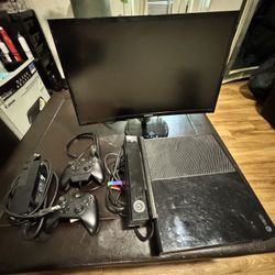Xbox One Bundle – 2 Controllers, Kinect, 3 Games + Samsung HDMI curved  TV Monitor –