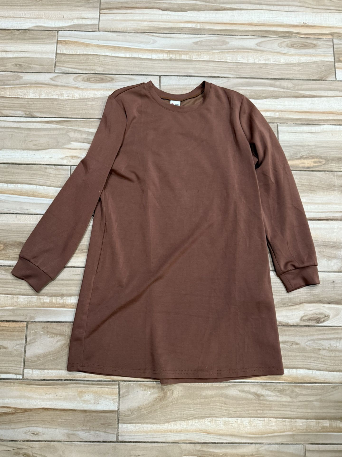 Brown Long Sleeved Dress Size XL